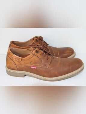 Levi's Brown Leather Shoes Mens 10. 519319 BRTN
